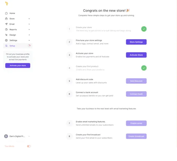 crea tus productos lemon squeezy